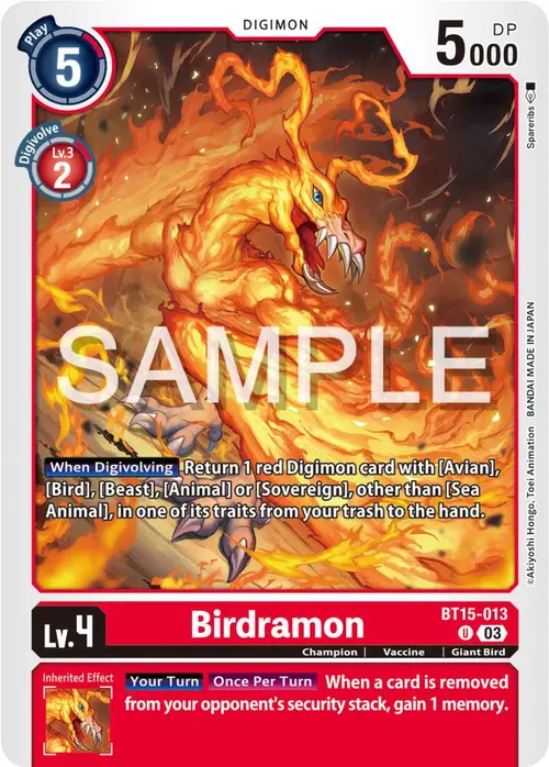 Birdramon card art
