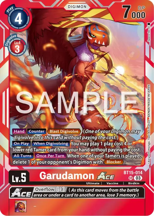 Garudamon ACE card art