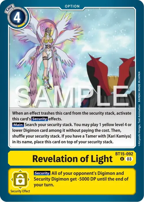Revelation of Light card art