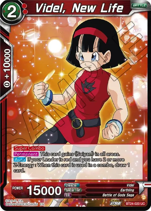 Videl, New Life card art