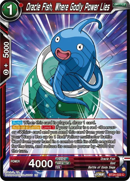 Oracle Fish, Where Godly Power Lies card art