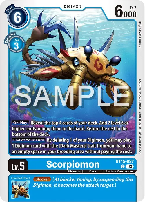 Scorpiomon card art