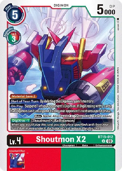 Shoutmon X2 card art
