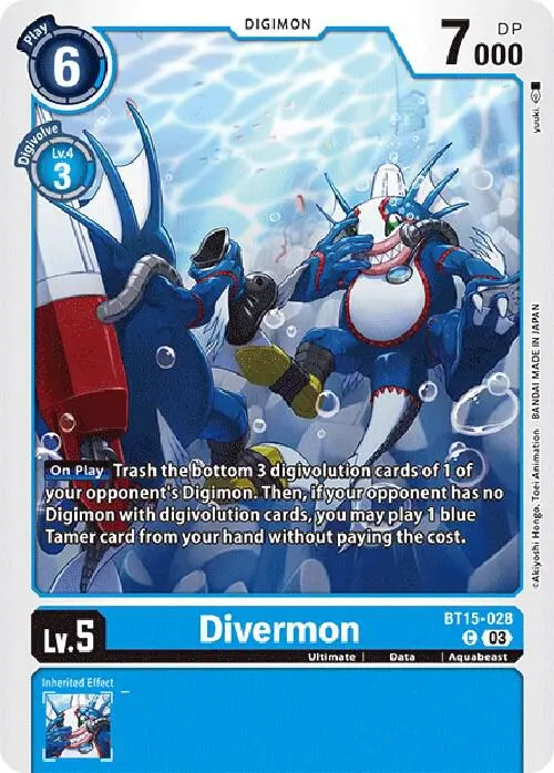 Divermon card art