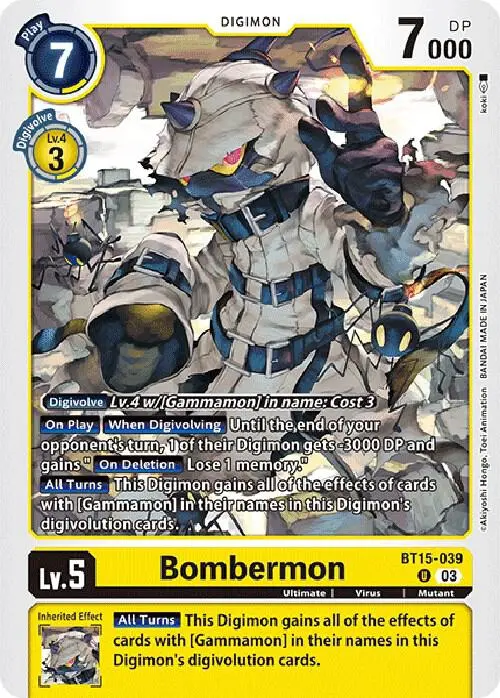 Bombermon card art