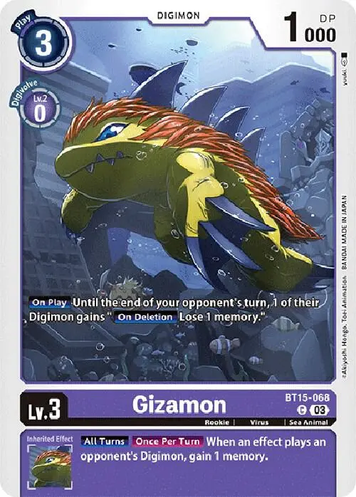 Gizamon card art