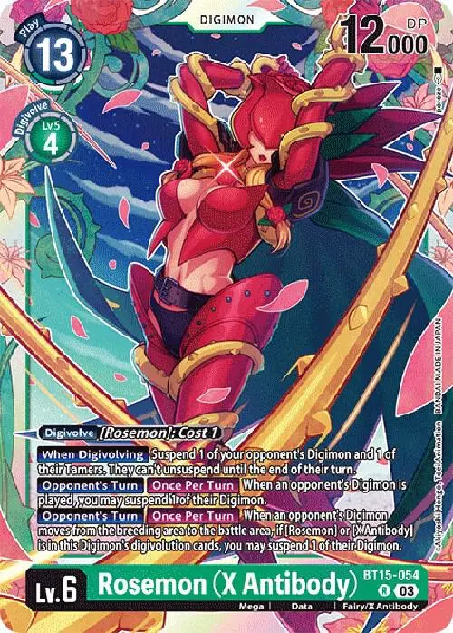 Rosemon (X Antibody) card art