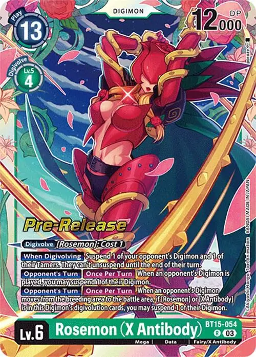 Rosemon (X Antibody) card art