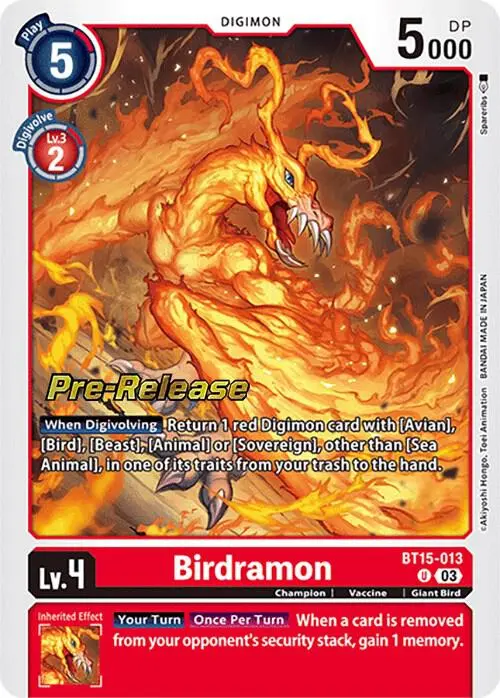 Birdramon card art