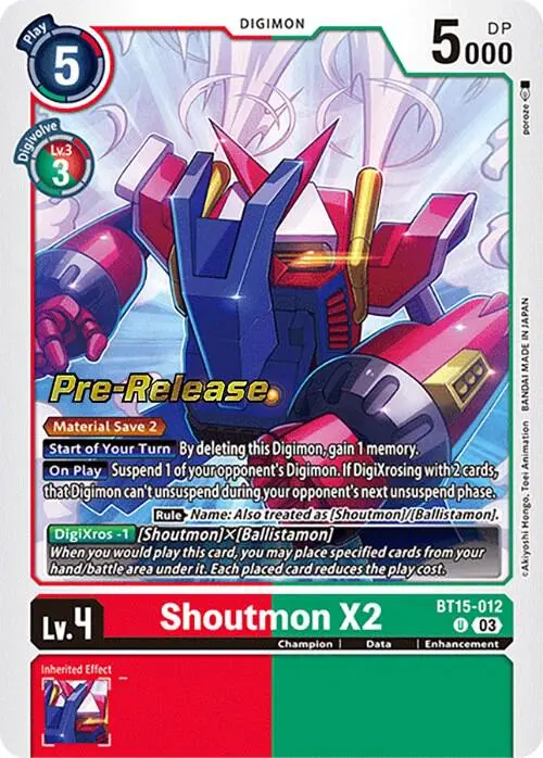 Shoutmon X2 card art