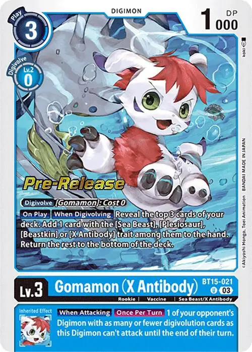 Gomamon (X Antibody) card art