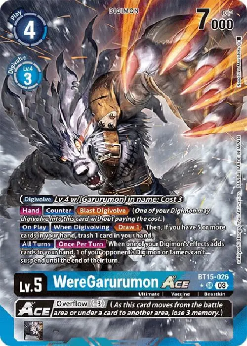 WereGarurumon ACE (Alternate Art) card art