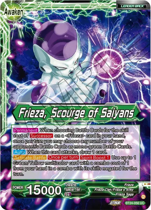 Frieza // Frieza, Scourge of Saiyans card art