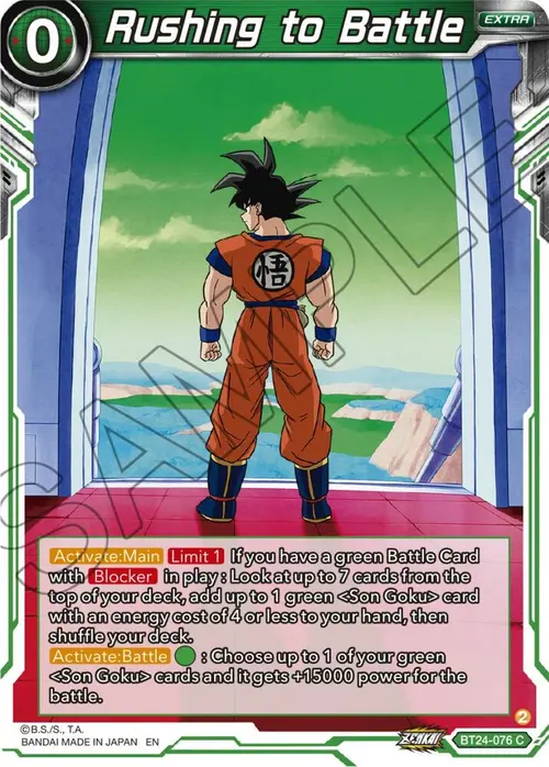 Rushing to Battle card art