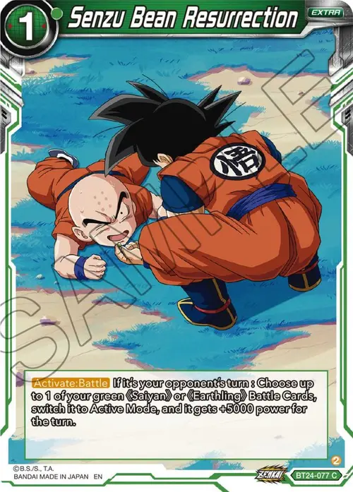 Senzu Bean Resurrection card art
