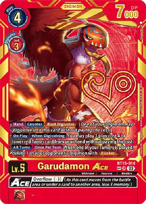 Garudamon ACE (Special Rare) card art