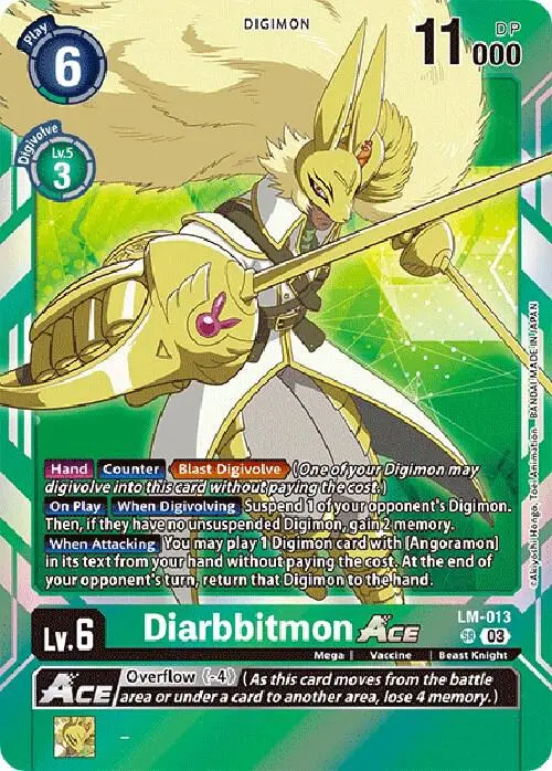 Diarbbitmon ACE (English Exclusive) card art