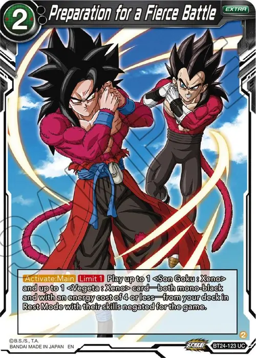 Preparation for a Fierce Battle card art