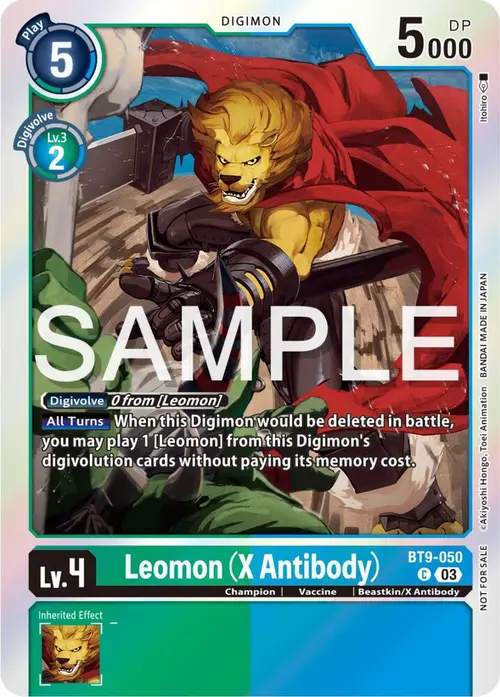 Leomon (X Antibody) (Winner Pack -Exceed Apocalypse-) card art