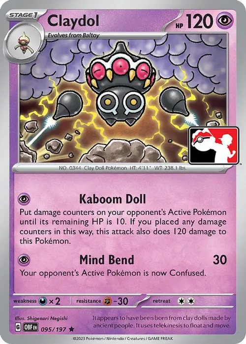 Claydol - 095/197 card art