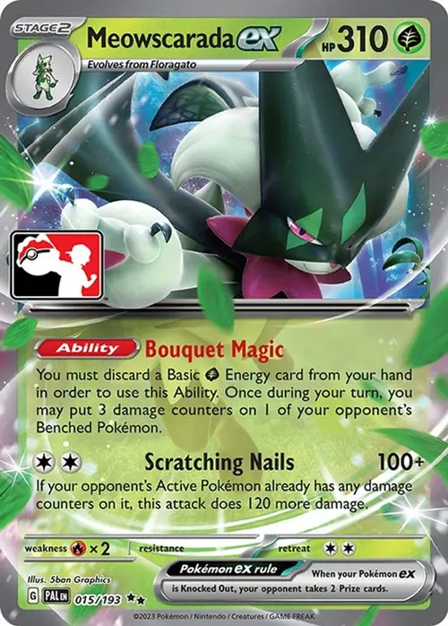 Meowscarada ex - 015/193 card art