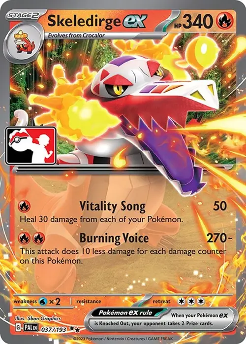 Skeledirge ex - 037/193 card art