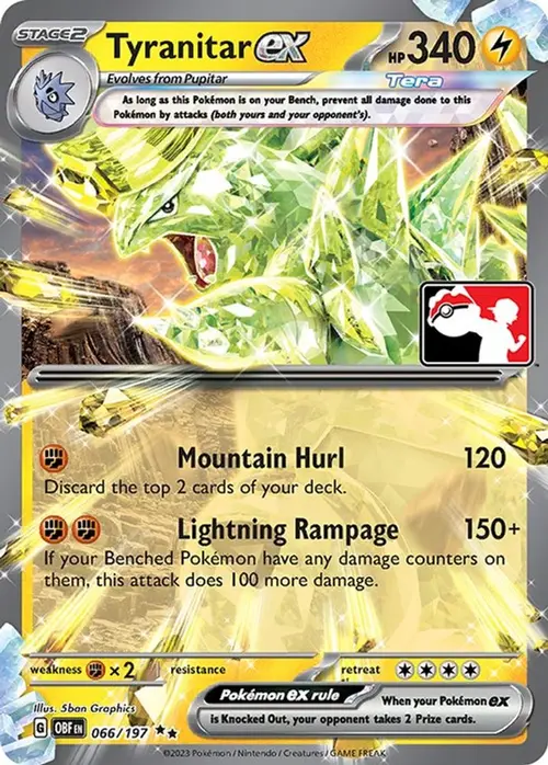 Tyranitar ex - 066/197 card art