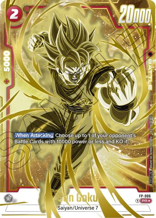 Son Goku (Gold) card art