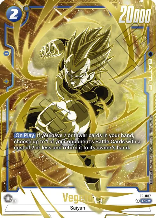 Vegeta (Gold) card art