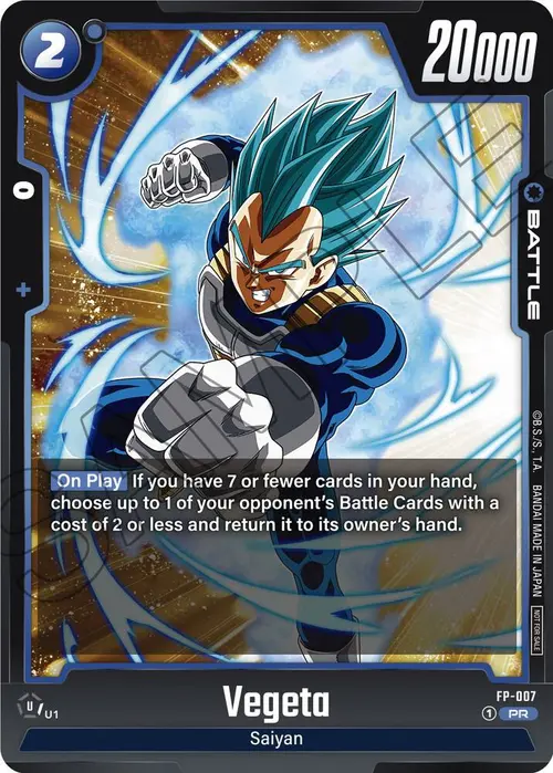 Vegeta card art