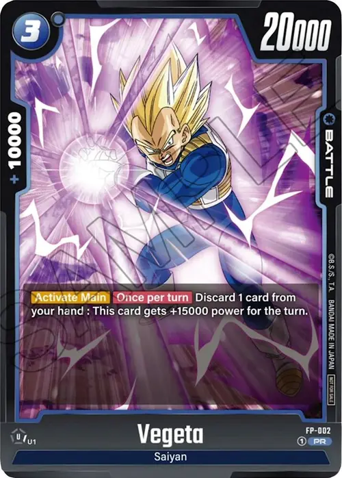 Vegeta card art