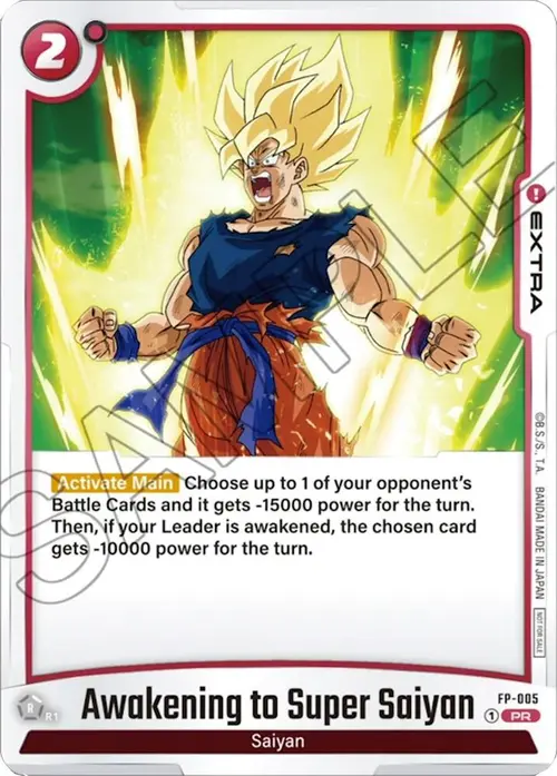 Awakening to Super Saiyan card art
