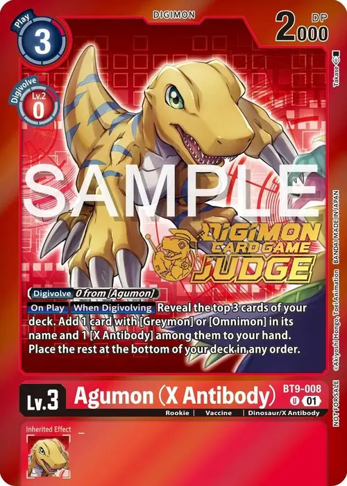 Agumon (X Antibody) (Judge Pack 5) card art