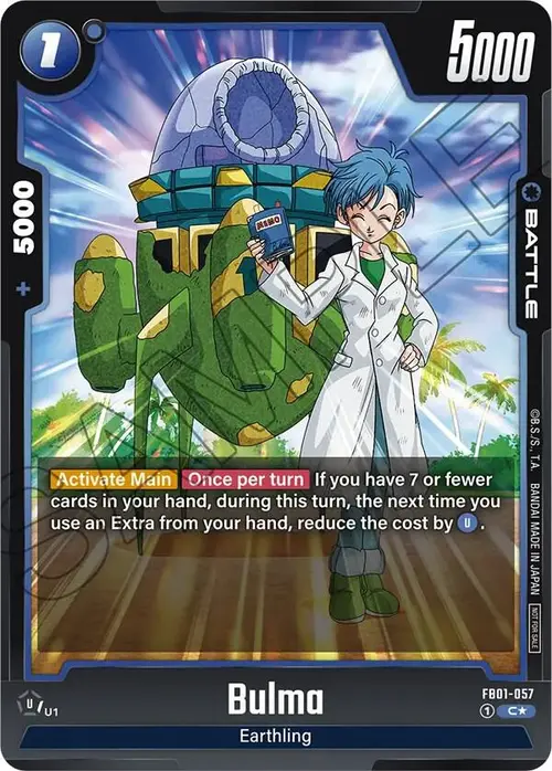 Bulma (Tournament Pack 01) card art