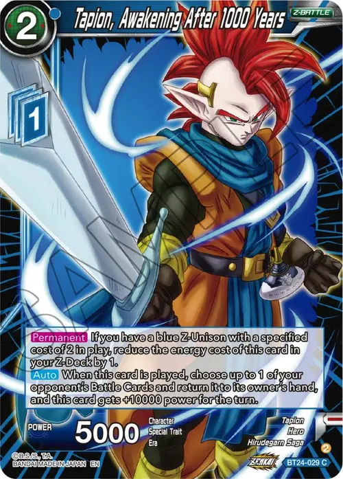 Tapion, Awakening After 1000 Years card art