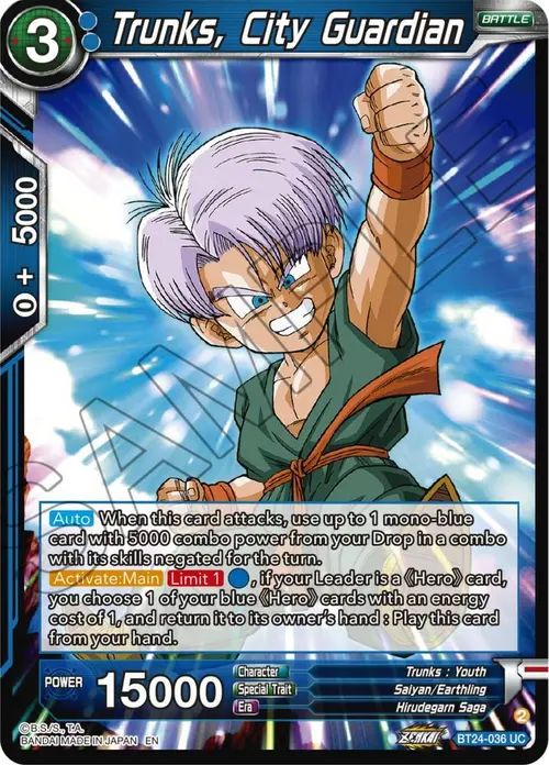 Trunks, City Guardian card art