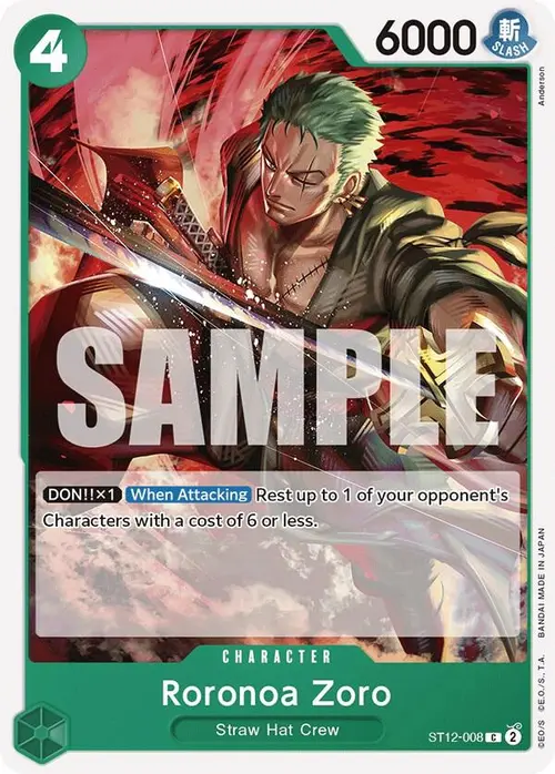 Roronoa Zoro card art