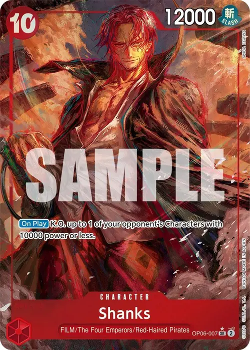 Shanks (Alternate Art) card art