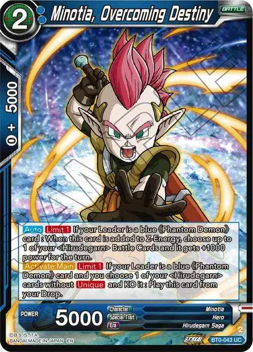 Minotia, Overcoming Destiny card art