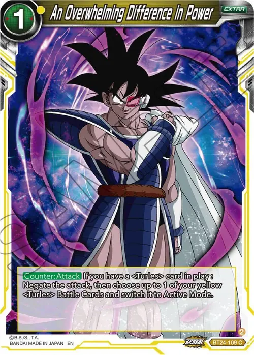 An Overwhelming Difference in Power card art
