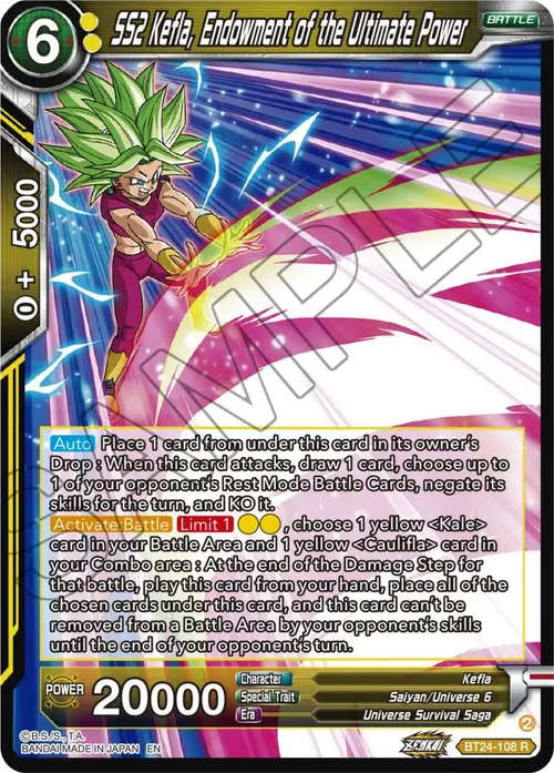 SS2 Kefla, Endowment of the Ultimate Power card art