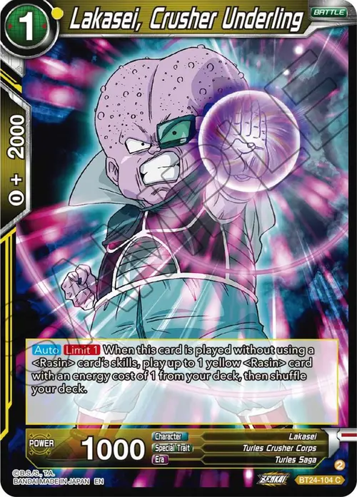 Lakasei, Crusher Underling card art