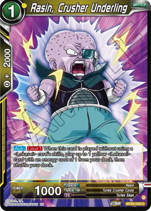 Rasin, Crusher Underling card art