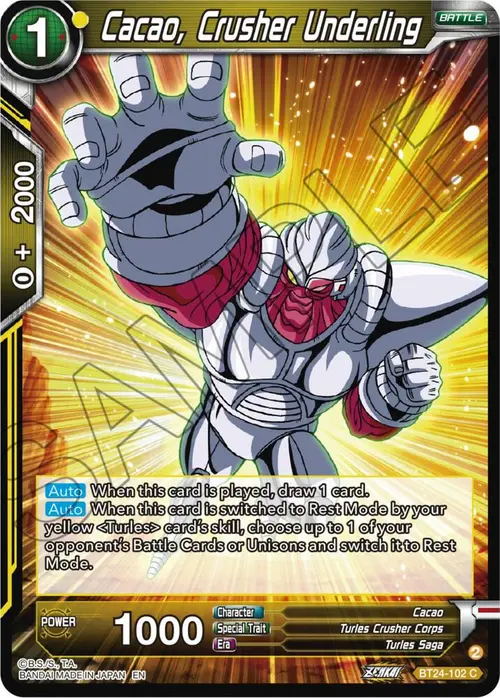 Cacao, Crusher Underling card art
