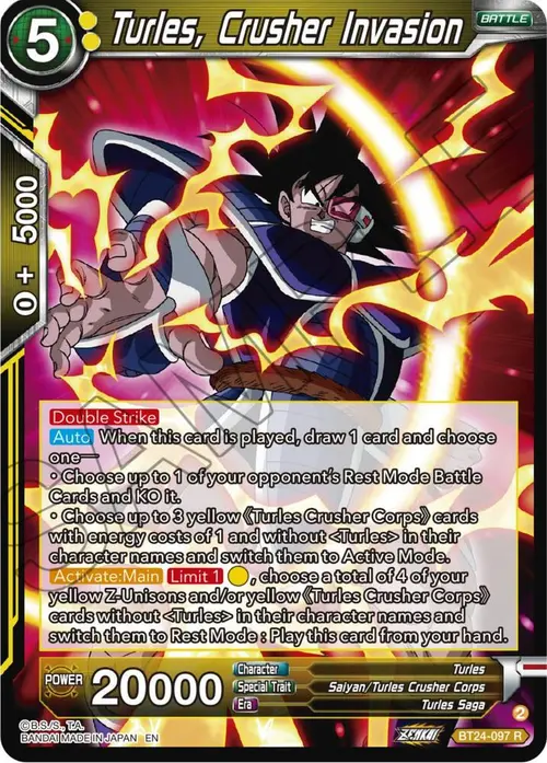 Turles, Crusher Invasion card art
