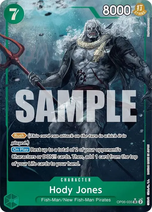 Hody Jones (035) (Alternate Art) card art