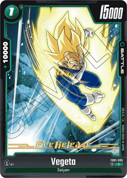 Vegeta card art