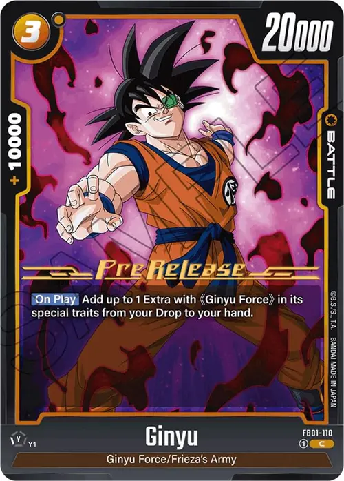 Ginyu card art