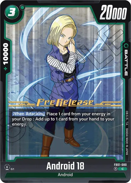 Android 18 card art