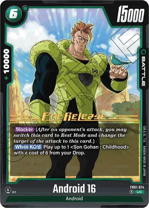 Android 16 card art